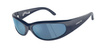 Dark grey mirror water polarized