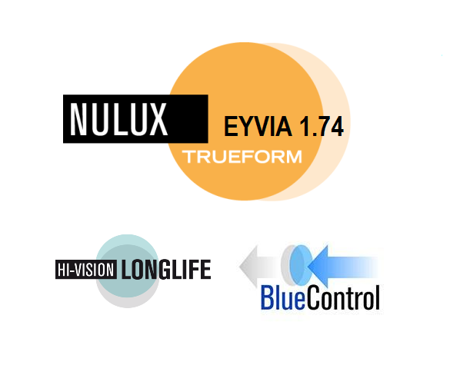 Nulux Eyvia 1.74 Hi-Vision LongLife mit BlueControl